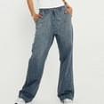 Womens Simple Do Old Jean Bell Bottom Pants For Women Elastic Waist womens-simple-do-old-jean-bell-bottom-pants-for-women-elastic-waist