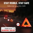 thumbnail image 2 of Road Triangle DOT Approved, Reflector Warning Safety Triangles Kit for Vehicles, Roadside Emergency Triangles 3 pack, 2 of 7