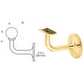 thumbnail image 4 of CRL HR20GPB Polished Brass Pismo Series Glass Mounted Hand Rail Bracket, 4 of 5