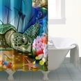 thumbnail image 4 of Funny Kids Shower Curtain Sets for Bathroom （Sea Turtle 1）, 4 of 4