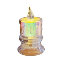 Iridescent Tea Light Led Candle Light Wedding Birthday Valentine's Day Christmas Holiday Party Decor