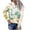 Yellow B, variant on WRKEKC Sweatshirts for Women, Long Sleeve Tops for Womenn, Ladies' Fall Print Hooded Pocket Long Sleeve Sweater Warm Jacket Top Sweatshirt