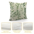 thumbnail image 4 of COMIO  Green Leaf Watercolor Throw Pillow Cover Eucalyptus Greenery Botanical Foliage Branch Twig Nature Pillow Case Decorative Men Women Boy Girl Room Cushion Cover for Home Couch Bed, 4 of 5