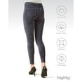 thumbnail image 6 of MeMoi Wide-Rib Stretch Corduroy Leggings - Womens - Female (S/M, Slate Blue), 6 of 12
