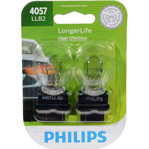 Bombillas Philips 4057 LongerLife Miniature para vehículos, paquete de 2