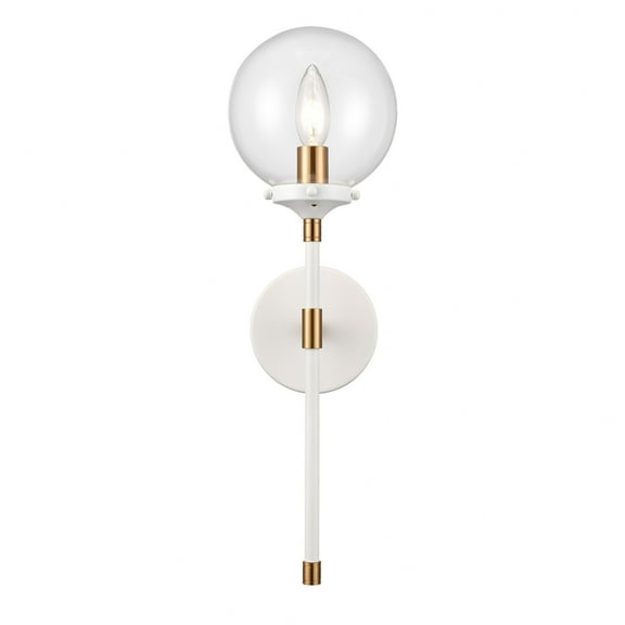 Elk Home 6-Inch Wide Boudreaux Sconce, Contemporary, Matte White