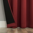 thumbnail image 6 of Sun Zero Oslo Extreme 100% Blackout Grommet Curtain Panel, 52"X63", Holiday Red, 1-Piece Single Panel, 6 of 10