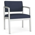 thumbnail image 1 of Fauteuil d'Appoint Surdimensionné en Acier Lenox pour Réception / Acier Argenté / Bleu, 1 of 5