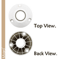 thumbnail image 5 of Myard 6" Surface Mount Base Anchor Flange for 1.9" Swimming Pool Rail Handrail Ladder to Concrete or Wood Deck (Ivory White, 1-Pack), 5 of 8
