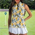 thumbnail image 4 of Uorisanigo Artistic Lemon Womens Golf Shirt Sleeveless Zip Up Shirts Versatile Zip Up Collar Quick Dry Athletic Shirts for Tennis Hiking & Outdoor Sports Relaxed Daily Wear, 4 of 7