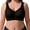Black, variant on Jelly Bras For Women Womens Wireless Comfort Bra Full Coverage Everyday No Show Polyester Ice Silk Soft Black M-4Xl