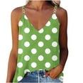 thumbnail image 2 of Babysbule Womens Summer Tank Tops Women's Sleeveless Polka Dots V Neck Pullover Suspenders Vest, 2 of 6