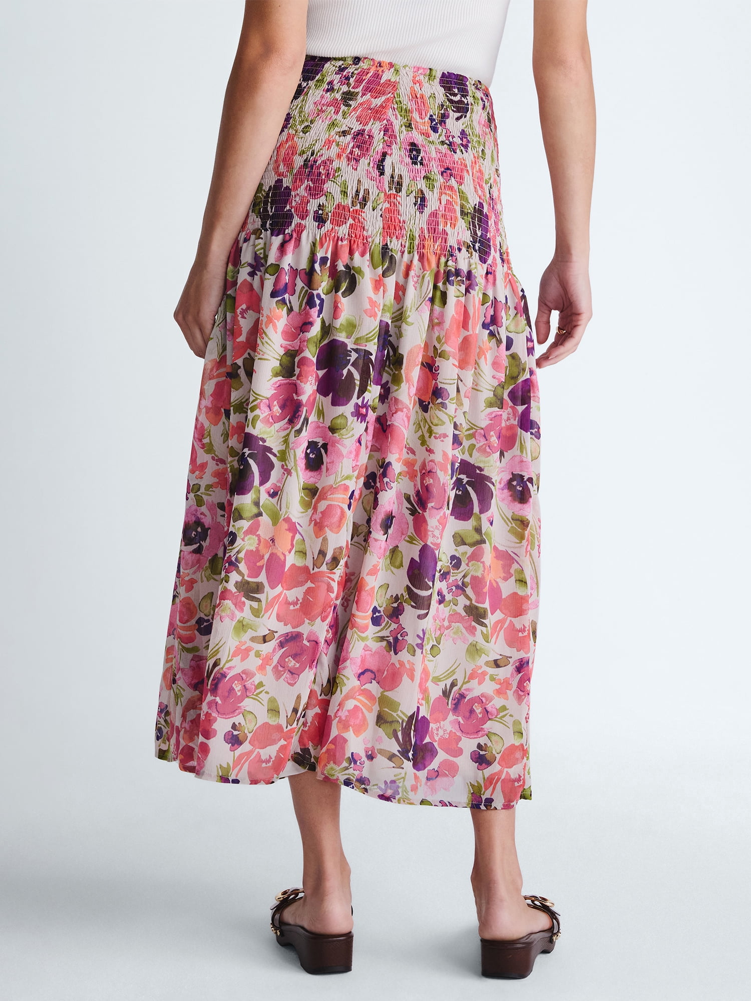 Scoop Women’s and Women’s Plus Smocked Maxi Skirt, Sizes XS-4X