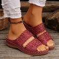thumbnail image 6 of 2025 Women's Sandals Under $15, Xunlbb Fashion Women Casual Round Head Comfy Slippers Beach Casual Slipsole Shoes, 6 of 9