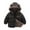 Black, variant on PINQI Kids Cartoon Snowsuit Toddler Boys Girls Winter Coat Bear Ears Hooded with Pocket Jacket Two 𝑺𝒊𝒅𝒆𝒅 Wear Thicken Windproof Zipper Warm Outwear