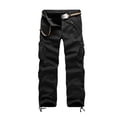 thumbnail image 5 of IROINNID Mens Cargo Pants Solid Color Overalls Multi-Pocket Pants Rigid Waist Pants, 5 of 5
