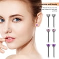 thumbnail image 4 of 24pcs Nose Piercing Studs Piercing Jewelry Bone Studs Diamond Nose Rings for Women, 4 of 8