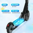 thumbnail image 3 of Mega Motion ME1 Electric Kids Scooter – Children and Toddler Foldable Kick Scooter – Adjustable Handlebar – Indoor and Outdoor - 3 Speed ​​Adjustment, with LED Lights & Rear Brake – Ages 6+, 3 of 7