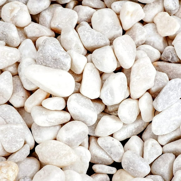 Gravel for Garden and decoration inside and outside (White, 850g)