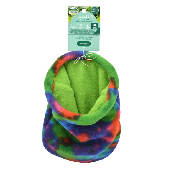 Cama para Mascotas Oxbow Cozy Cave de Lana Reversible para Cuy