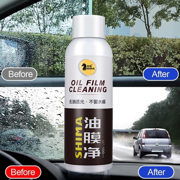 Rainproof Glass Coating Agent for Cars – Oil Film & Rain Mark Remover, Hydrophobic Windshield Coating, Automotive Glass Cleaner and Protector for Clear View