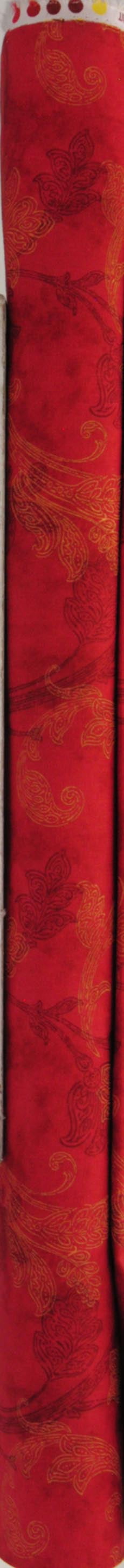 Waverly Inspirations 54" 100% Cotton Scroll Jacobean Sewing & Crafting Fabrics, 9 yd By the Bolt, Red