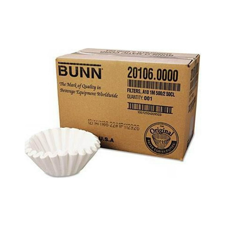 BUNN Regular Coffee Filter, Sold as 1 Carton, 1000 Each per Carton BUNN Regular Coffee Filter, Sold as 1 Carton, 1000 Each per Carton