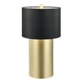 thumbnail image 2 of Varaluz Secret Agent 1-Lt Table Lamp - Painted Gold/Black Leather, 2 of 2