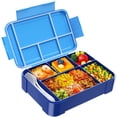 thumbnail image 1 of Lonchera Bento Jelife de 1450 ml para niños con cubiertos, 6 compartimentos, 1 of 7