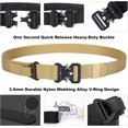 thumbnail image 2 of A universal belt for both men and women, 1.5 inches wide and 47.24 inches long, equipped with a quick-release metal buckle, suitable for work, hiking and camping., 2 of 6
