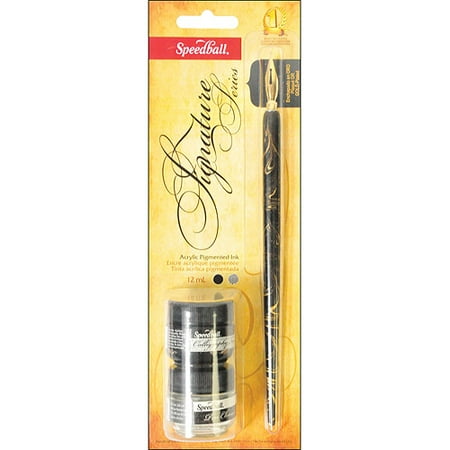 Speedball Pen Holder Nib Ink & Pen Cleaner Set