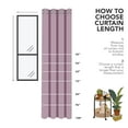 thumbnail image 4 of Deconovo Thermal Insulated Blackout Curtains 52x72 inch - Grommet Room Darkening Window Curtains for Girl's Room (52x72 inch, Lavender Pink, Set of 2 Panels), 4 of 7