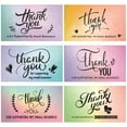 thumbnail image 5 of 50 Pcs Cartes de Remerciement Petite Entreprise, Mini une Variété de styles Cartes de Remerciement pour Soutenir Notes Magasinage Cartes Holographiques de Remerciement Cartes de Vœux pour Propriétaire de Magasin de Détail Produits Client 2x3.5 Inch, 5 of 5