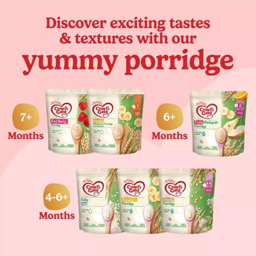 Cow & Gate Baby Rice Cereal 4-6+ Months 100g, British Import (Pack of 3)