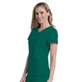thumbnail image 6 of Urbane by Landau Women's Sophie Crossover Tunic Scrub Top, Style 9577, 6 of 9