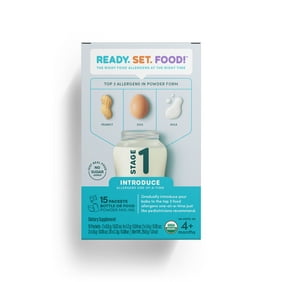 Ready, Set, Food! Early Allergen Introduction Mix-ins for Babies 4+Mo, Stage 1 - 15 Days