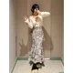 thumbnail image 3 of Kuzuwata 2024 Primavera Verano Dulce Empalme Faldas Retro Ahuecado Bordado Jupe Japonés Con Cordones Elegante Largo Mujer Faldas, 3 of 5