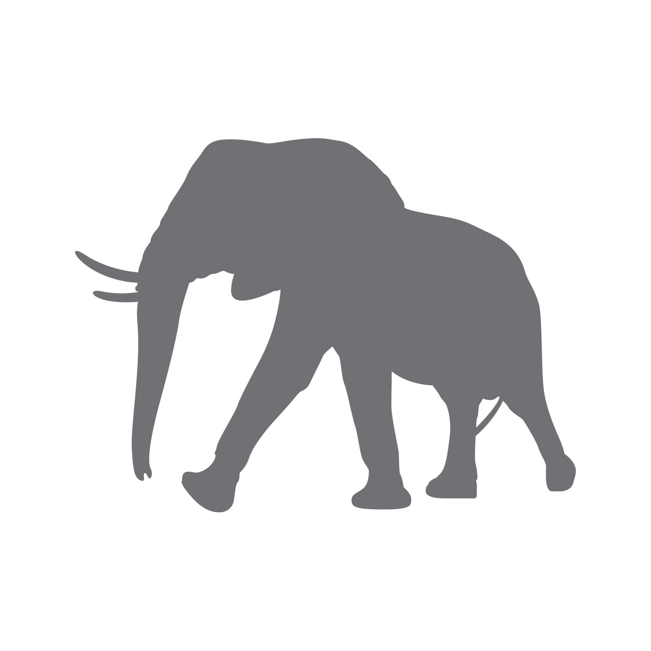 Elephant Sticker Decal Die Cut Self Adhesive Vinyl Weatherproof