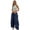 Navy, variant on JUSLIO Women Pants Linen Pleated Loose Casual Drawstring Stretchy with Pockets Straight Pants