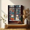 thumbnail image 6 of Cute Snowman Snowflake Canvas Print Wall Art for Living Room Bedroom Kids Room Office Holiday Christmas Decor, 6 of 8