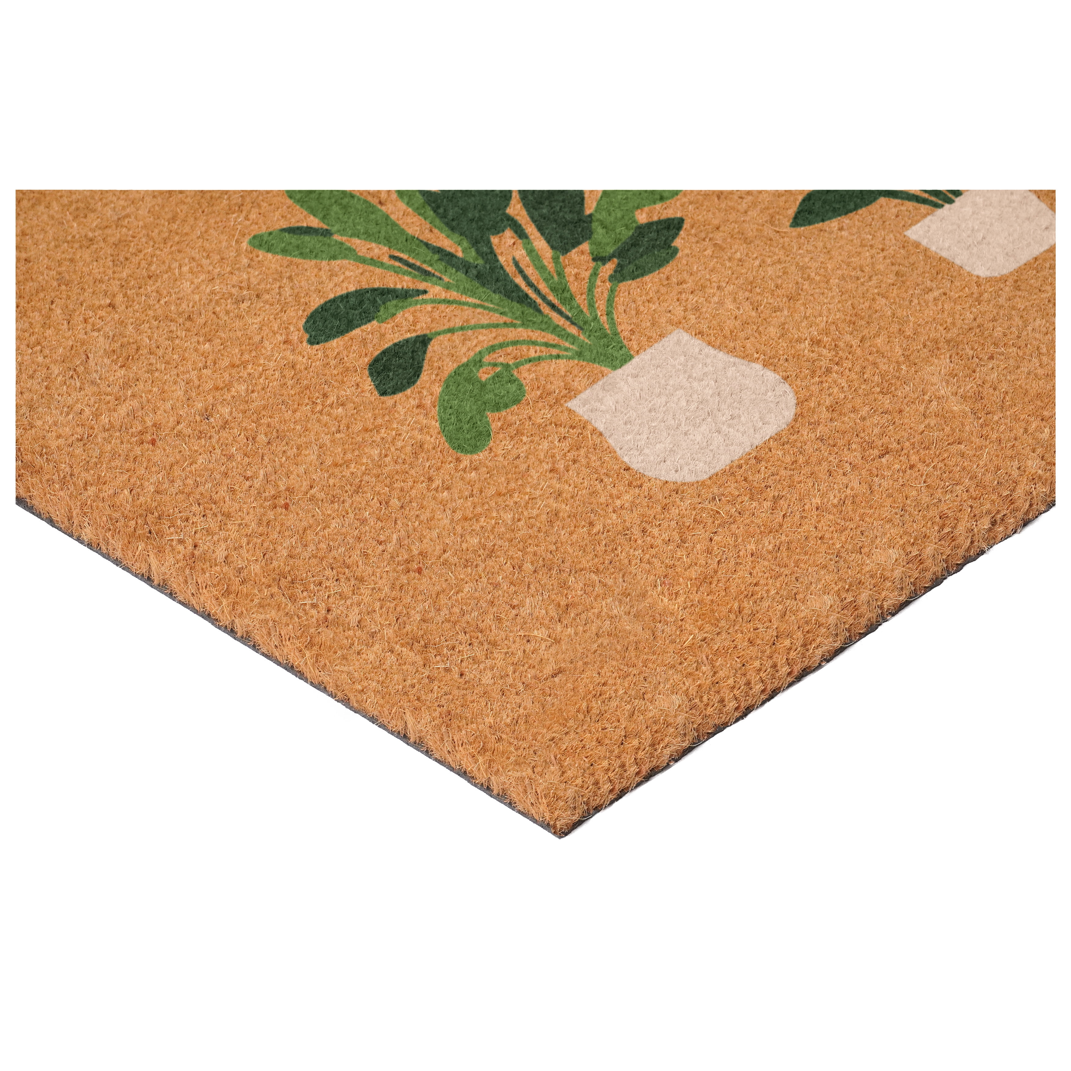 Simply Potted Non Slip Vinyl Backing, Front Door Mat, Entryway Door Mat, 17"x29"