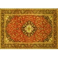thumbnail image 1 of Ahgly Company Indoor Rectangle Medallion Yellow Traditional Area Rugs, 2' x 3', 1 of 4