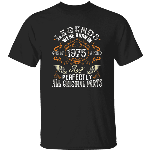 Vintage Legend Were Born In 1975 50 Years Old 50Th Birthday Decorations Men Women T-Shirt