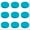 Blue, variant on akuxy 2026 New Sale! 86mm Wide Mouth Plastic Mason Jar Lids, 9pcs Plastic Storage Caps with Sealing Rings for Ball Canning Jars