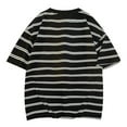 thumbnail image 4 of Dagugfen Oversize Shirts for Men Short Sleeve Crew Neck Drop Shoulder Loose Comfy Leisure Workout Tee Shirts Striped, 4 of 4