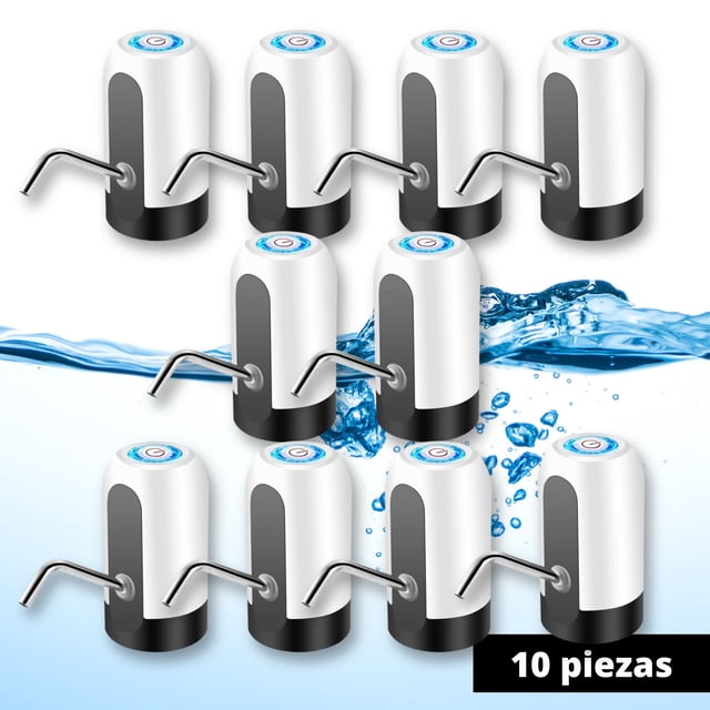 Dispensador de agua garrafón recargable USB eléctrico 10 PIEZAS de Bomba de agua automático, recargable para el hogar, cocina, oficina Dosyu DY-BGA001