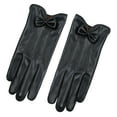 thumbnail image 3 of haxmnou fashion lace butterfly embroidery lined gloves womens lambskin leather driving gloves, 3 of 3