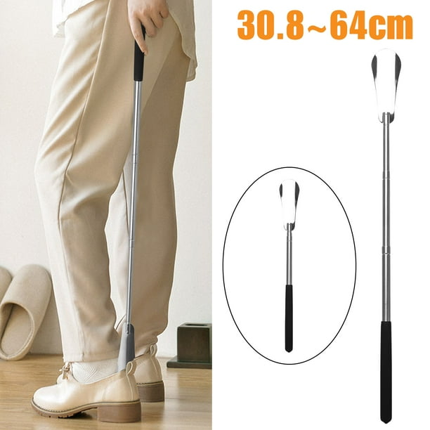 Long Handled Shoe Horn 12" to 25" Adjustable Expander Shoe Lifter