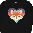 thumbnail image 3 of Inktastic Fox Lover Heart Cute for Girls Youth Sweatshirt, 3 of 4
