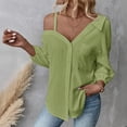 thumbnail image 7 of Women's Lightweight V-Neck Long Sleeve Loose Fit Cardigan for Spring and Summer Casual Wear, 7 of 7